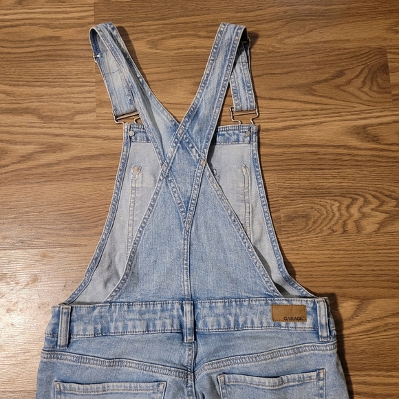 Heavily Distressed Denim Overalls by Garage - Picture 8 of 15